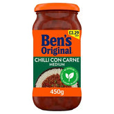 Bens Original Medium Chilli Con Carne Sauce 450g (Case of 6)  Adomoo